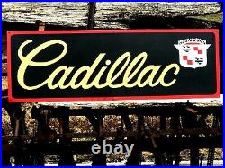 36 Vintage Hand Painted Antique Vintage Old Style Cadillac Service Station Sign 36 Vintage Hand Painted Antique Vintage Old Style Cadillac Service Station Sign