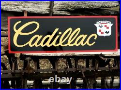 36 Vintage Hand Painted Antique Vintage Old Style Cadillac Service Station Sign 36 Vintage Hand Painted Antique Vintage Old Style Cadillac Service Station Sign