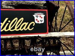 36 Vintage Hand Painted Antique Vintage Old Style Cadillac Service Station Sign