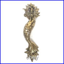 4 Dragon door pull 30 cm aged brass vintage old style house handle 12 4 Dragon door pull 30 cm aged brass vintage old style house handle 12