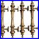 4-large-DOOR-handle-pulls-solid-SPUN-hollow-brass-vintage-aged-old-style-12-B-01-lunn