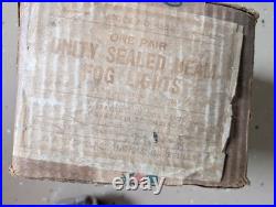 420-P NOS Vintage Unity Fog Lamp Pair Old Style Original Wiring 1920s 1940's