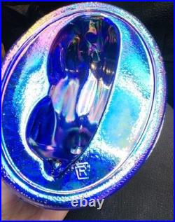 5 Pony Vintage Style Cobalt Carnival Old Westmoreland Mold By Mosser for Rosso