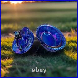 5 Pony Vintage Style Cobalt Carnival Old Westmoreland Mold By Mosser for Rosso