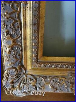 5 Wide Baroque Ornate Vtg Style Gold Gilt Frame 12 x 16. Old Masters Look