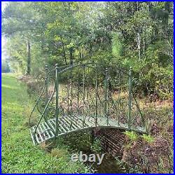 5 ft Steel Garden Bridge in Vintage Old English Style