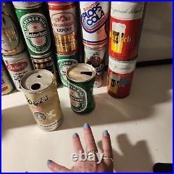 50+ Pull Tab Old Style Vintage Beer Cans, Empty Beer can Lot Soda, SWISS + deal
