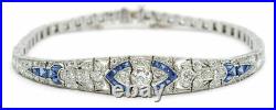 6.00Ct Round Cut Lab-Created Diamond Old Vintage Style Women's Tennis Bracelets