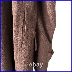 60s Vintage Bespoke Himalayan Loden English Car Coat Quiet Luxury Old Money XXL