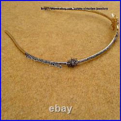 7.85cts Genuine Old Mine Rose Cut Diamond Silver Vintage Style Headband Jewelry 7.85cts Genuine Old Mine Rose Cut Diamond Silver Vintage Style Headband Jewelry