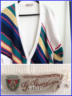 70S Old Gucci Old Gucci Italian Cardigan Vintage Style Retro Fashion Classic