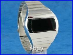 70s 1970s Old Vintage Style LED LCD DIGITAL Rare Retro Mens Watch 12 & 24 hr H S