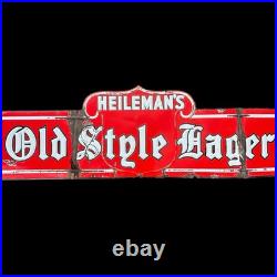 91L Original Vintage Heilemans Porcelain Beer Sign Advertising Old Style Lager 91L Original Vintage Heilemans Porcelain Beer Sign Advertising Old Style Lager