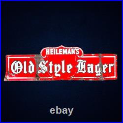 91L Original Vintage Heilemans Porcelain Beer Sign Advertising Old Style Lager 91L Original Vintage Heilemans Porcelain Beer Sign Advertising Old Style Lager