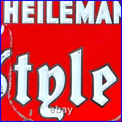 91L Original Vintage Heilemans Porcelain Beer Sign Advertising Old Style Lager 91L Original Vintage Heilemans Porcelain Beer Sign Advertising Old Style Lager