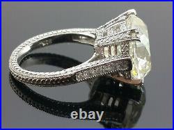 925 Sterling Silver Ring Edwardian Vintage Style Old Mine Cut Cushion Size 7 & 6