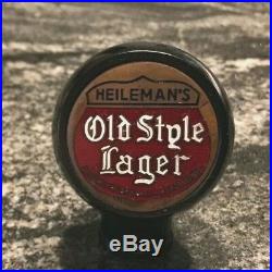 A Vintage Heileman's Old Style Lager Beer Ball Tap Knob G. Heileman Lacrosse Wi