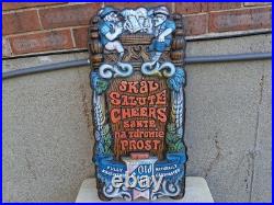 A1 VINTAGE 60s HEILEMANS OLD STYLE PLASTIC BLOW MOLD BEER SIGN POP ART BAR PROMO