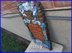 A1 VINTAGE 60s HEILEMANS OLD STYLE PLASTIC BLOW MOLD BEER SIGN POP ART BAR PROMO