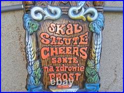 A1 VINTAGE 60s HEILEMANS OLD STYLE PLASTIC BLOW MOLD BEER SIGN POP ART BAR PROMO