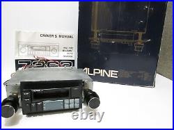 ALPINE Model 7263 Stereo Cassette Vintage Old School Radio Shaft Style with ManuaL