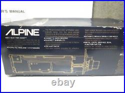 ALPINE Model 7263 Stereo Cassette Vintage Old School Radio Shaft Style with ManuaL