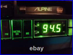 ALPINE Model 7263 Stereo Cassette Vintage Old School Radio Shaft Style with Manual