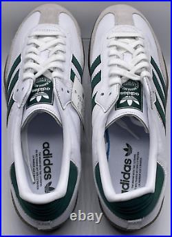Adidas Originals Mens Samba OG White Collegiate Green B75680 Size 10.5 Classic