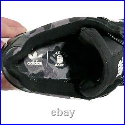 Adidas ZX 8000 x BAPE x Undefeated Black Camo FY8852 Men's Size 8 / Women's 9