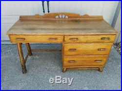 Adirondack Lodge Style Desk Signed Old Hickory Vintage Martinsville