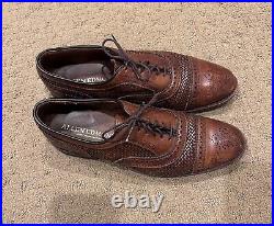 Allen Edmonds Strand Weave Oxford Woven Formal Dress Shoe Size 9 D in Brown