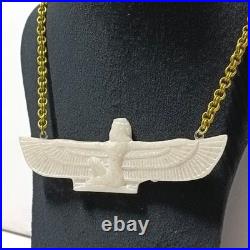 Ancient Egyptian Winged Isis Pendant Vintage Old Style Handmade Jewelry