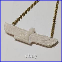 Ancient Egyptian Winged Isis Pendant Vintage Old Style Handmade Jewelry