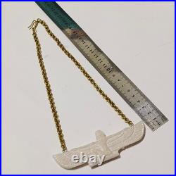 Ancient Egyptian Winged Isis Pendant Vintage Old Style Handmade Jewelry