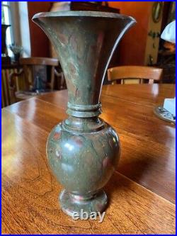 Antique Baluster Vase Green Red Breccia Souvenir Grand Tour Breach Rare Old 19th
