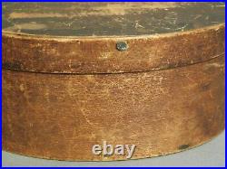 Antique Bent Wood Shaker Style Oval Pantry Box Old Surface Vintage 1800s