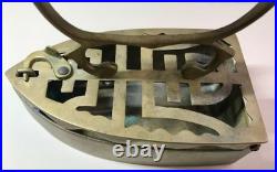 Antique Charcoal Iron Brass Retro Dutch Style Vintage Old Tool Rare Collectible