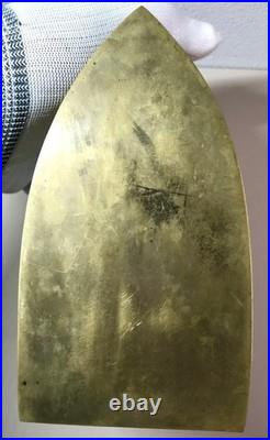 Antique Charcoal Iron Brass Retro Dutch Style Vintage Old Tool Rare Collectible