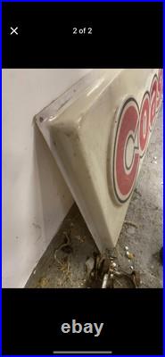 Antique Coastal Vintage Old Style Plastic Sign! 6by2by3 Rare