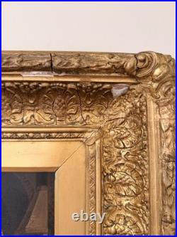 Antique Dutch Genre Scene Oil Painting After Adriaen Van Ostade Interior