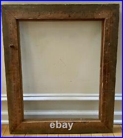 Antique Hand Carved Wood Ornate Picture Frame 16X20 Style Old Gold Gilt Art