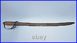 Antique Sword Old Rare Vintage Style War Saber Tall Solid Original Nice