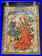 Antique-Tapestry-Medieval-Style-Germany-Nobleman-Lady-Hinges-Decor-Rare-Old-20th-01-pj