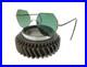 Antique-Teal-Octagon-Sunglasses-and-Case-Vtg-Old-Steampunk-Glasses-Spectacles-W-01-ti