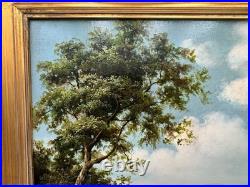 Antique Vintage Old Master Style Landscape River Scene Oil Painting