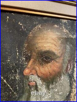 Antique Vintage Old Masters School Style Painting Oil On Canvas Artist Unknown