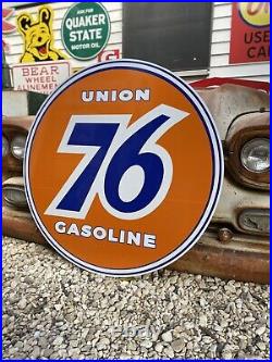 Antique Vintage Old Style 76 Gasoline Service Station Sign 40