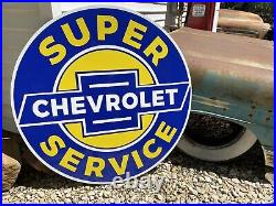Antique Vintage Old Style Chevy Super Service 41 Sign Antique Vintage Old Style Chevy Super Service 41 Sign