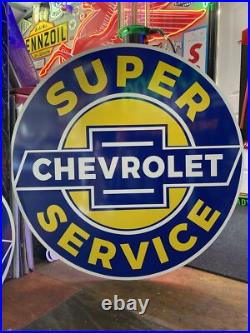 Antique Vintage Old Style Chevy Super Service 41 Sign Antique Vintage Old Style Chevy Super Service 41 Sign