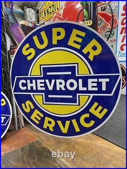 Antique Vintage Old Style Chevy Super Service 41 Sign Antique Vintage Old Style Chevy Super Service 41 Sign